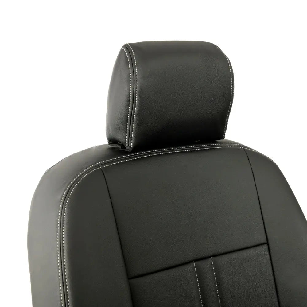 Toyota Proace City Tailored Leatherette Seat Covers (2018 Onwards) - Black - UK Custom Covers