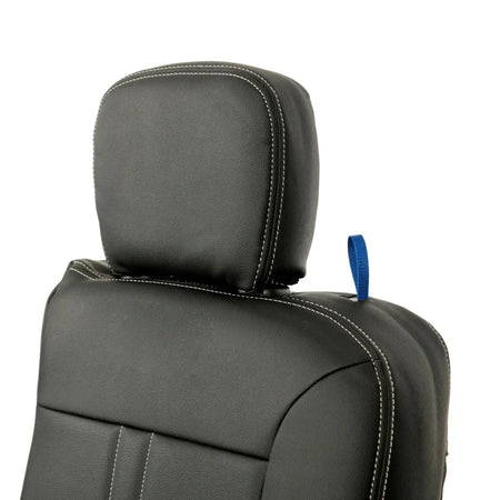 Toyota Proace City Tailored Leatherette Seat Covers (2018 Onwards) - Black - UK Custom Covers
