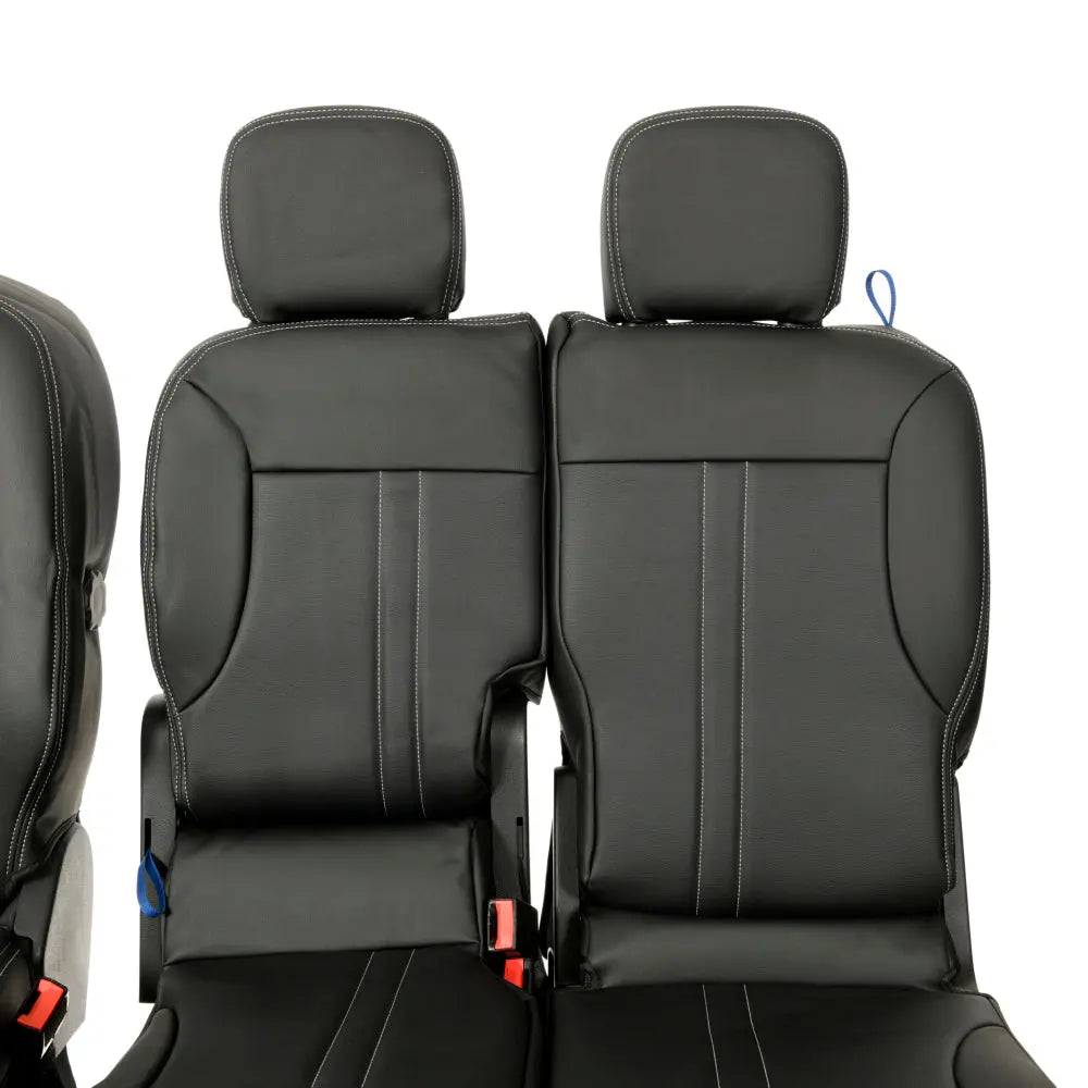 Toyota Proace City Tailored Leatherette Seat Covers (2018 Onwards) - Black - UK Custom Covers