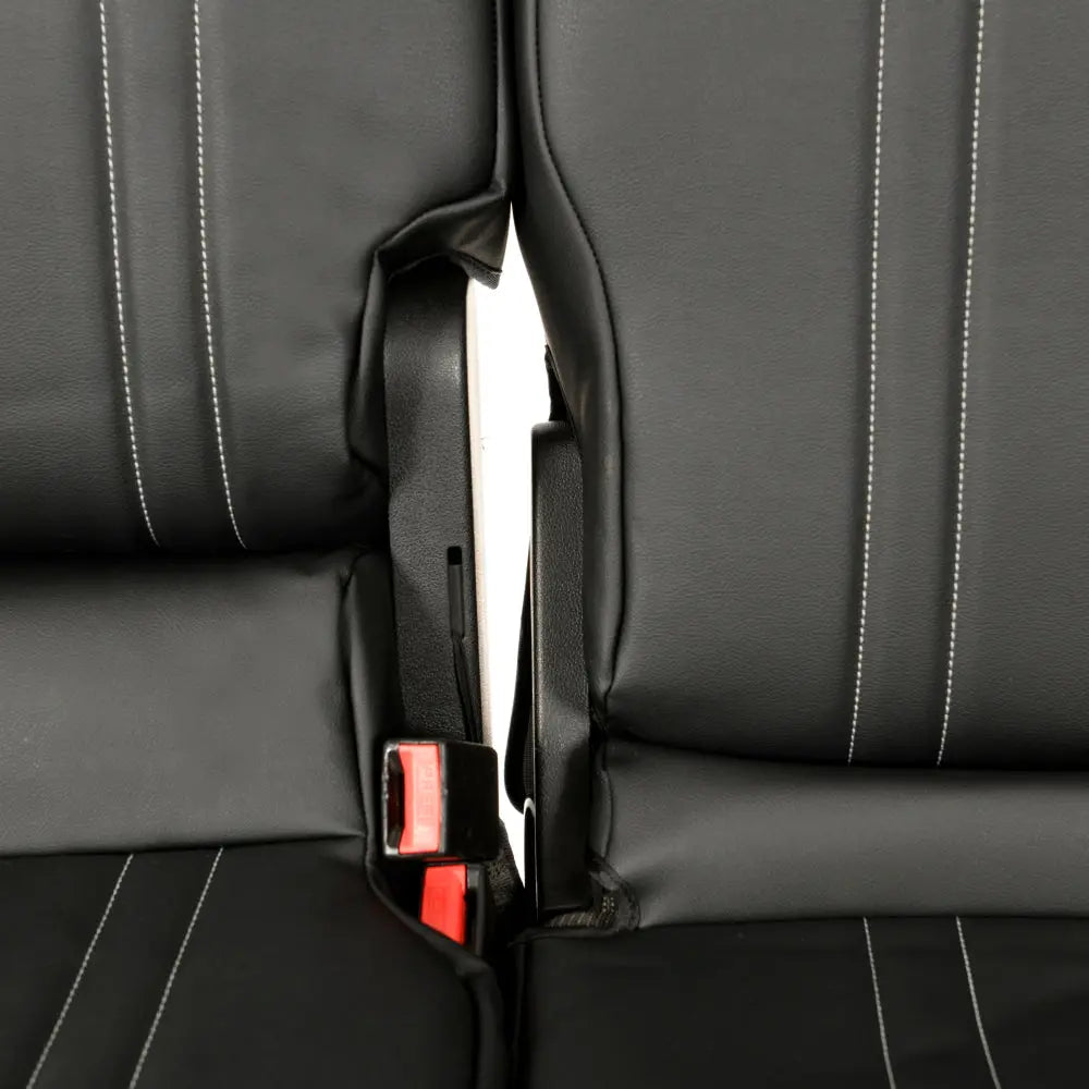 Toyota Proace City Tailored Leatherette Seat Covers (2018 Onwards) - Black - UK Custom Covers