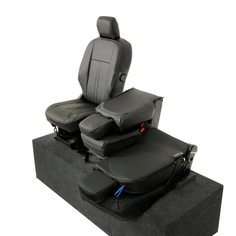 Toyota Proace City Tailored Leatherette Seat Covers (2018 Onwards) - Black - UK Custom Covers