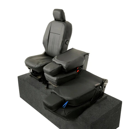 Toyota Proace City Tailored Leatherette Seat Covers (2018 Onwards) - Black - UK Custom Covers