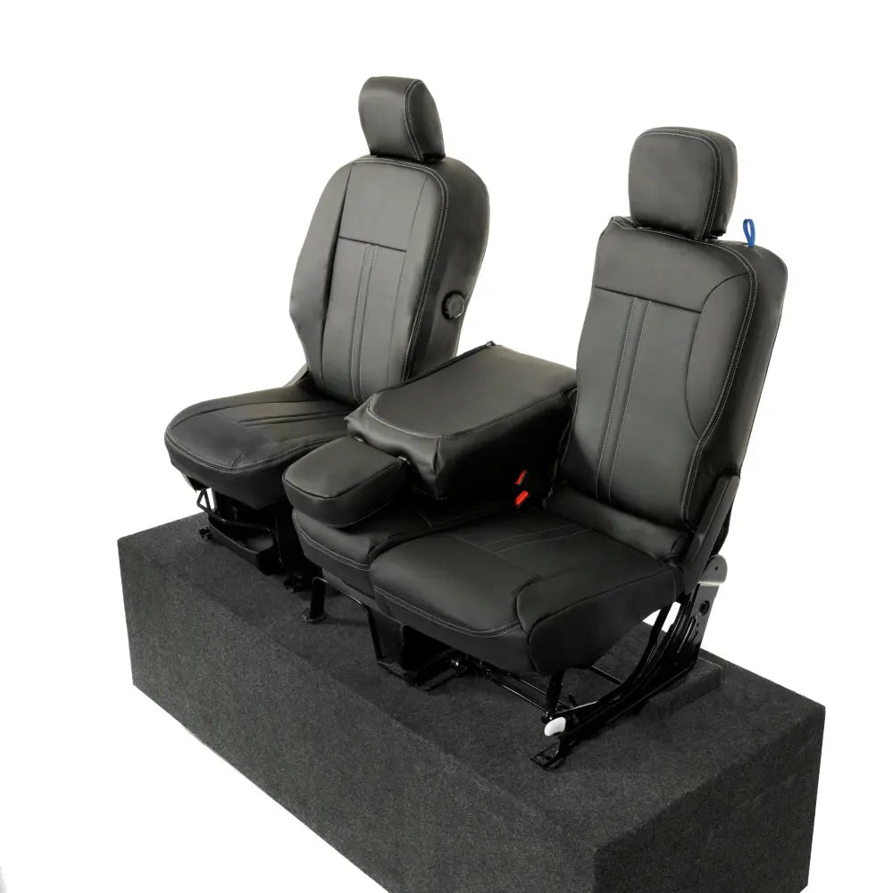 Toyota Proace City Tailored Leatherette Seat Covers (2018 Onwards) - Black - UK Custom Covers