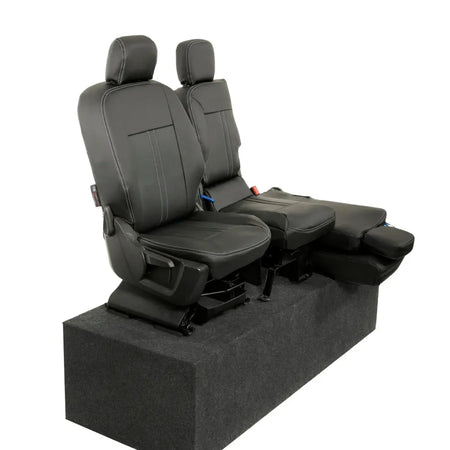 Toyota Proace City Tailored Leatherette Seat Covers (2018 Onwards) - Black - UK Custom Covers