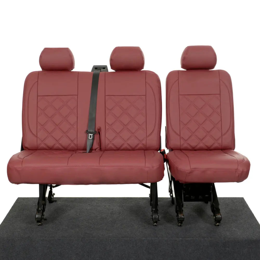VW T5 / T5.1 Transporter Tailored Leatherette Seat Covers (2003-2015) - UK Custom Covers