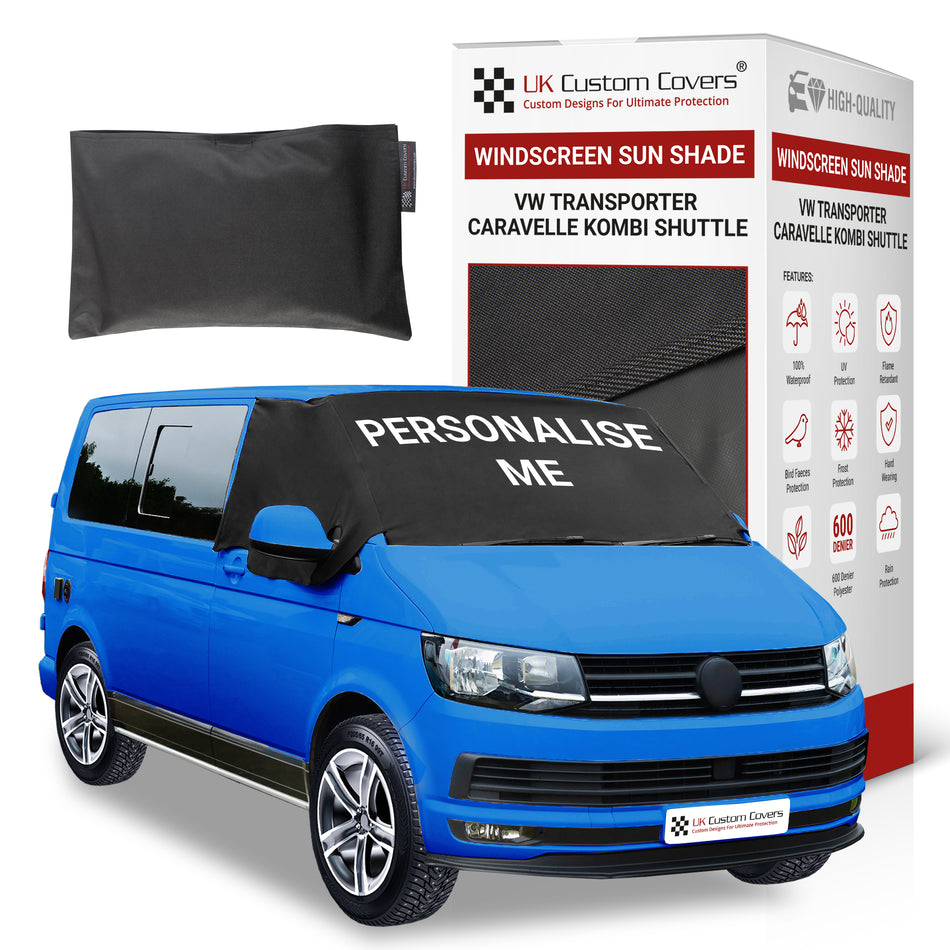 VW T6 Windscreen Cover – Waterproof & Frostproof 2015+ UK Custom Covers