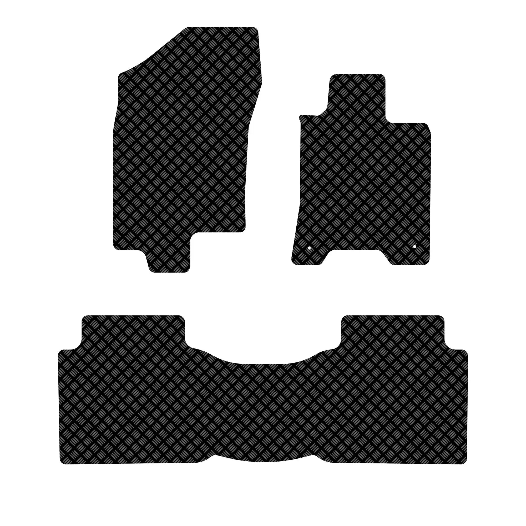 Fits Nissan Navara NP300 Rubber Floor Mats (2016+) UK Custom Covers