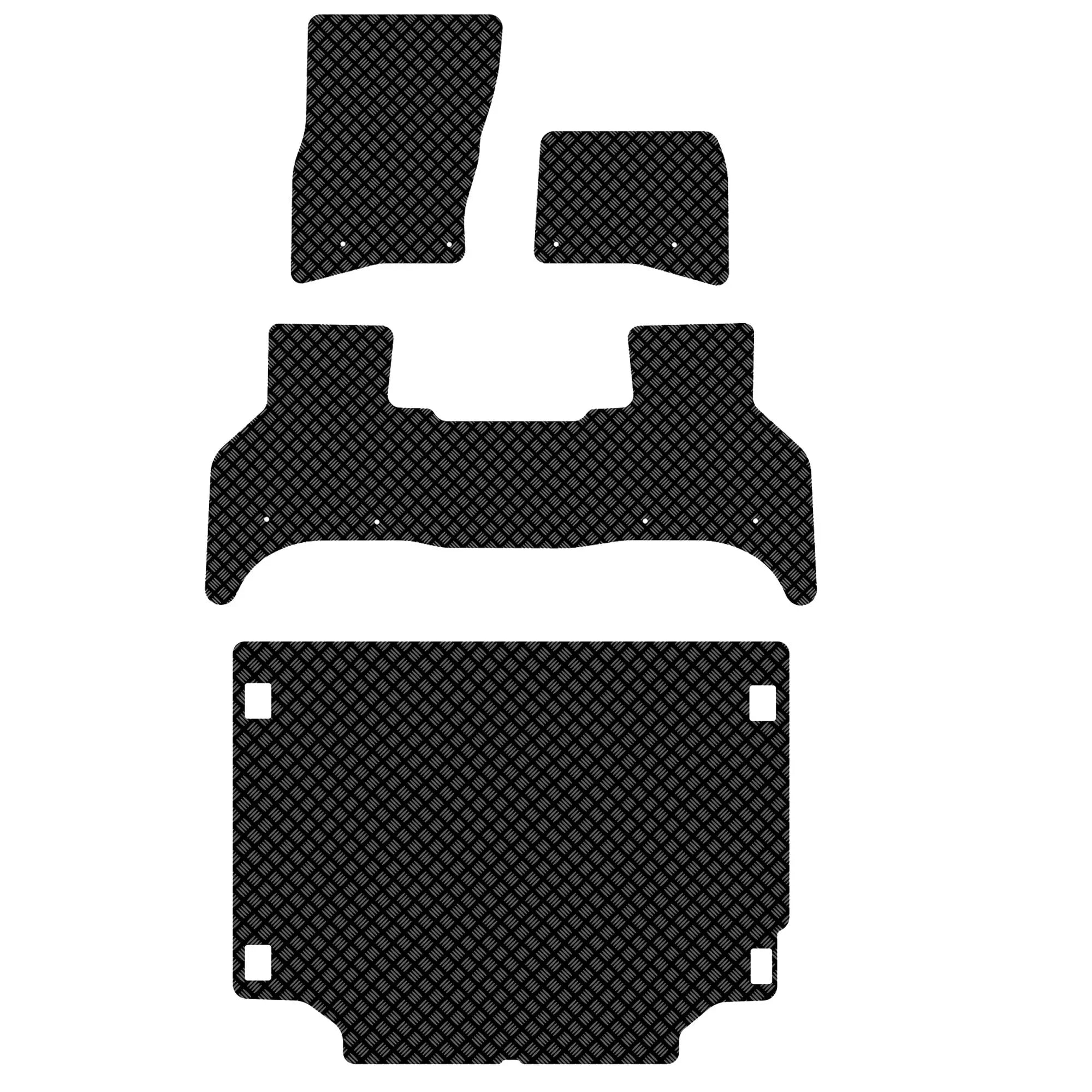 Fits Land Rover Defender 110 Rubber Floor Mats (2020+) UK Custom Covers