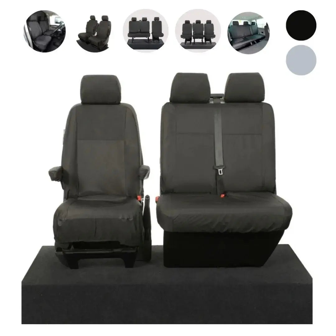 VW T6 / T6.1 Shuttle Tailored PU Seat Covers (2015 Onwards) - UK Custom Covers