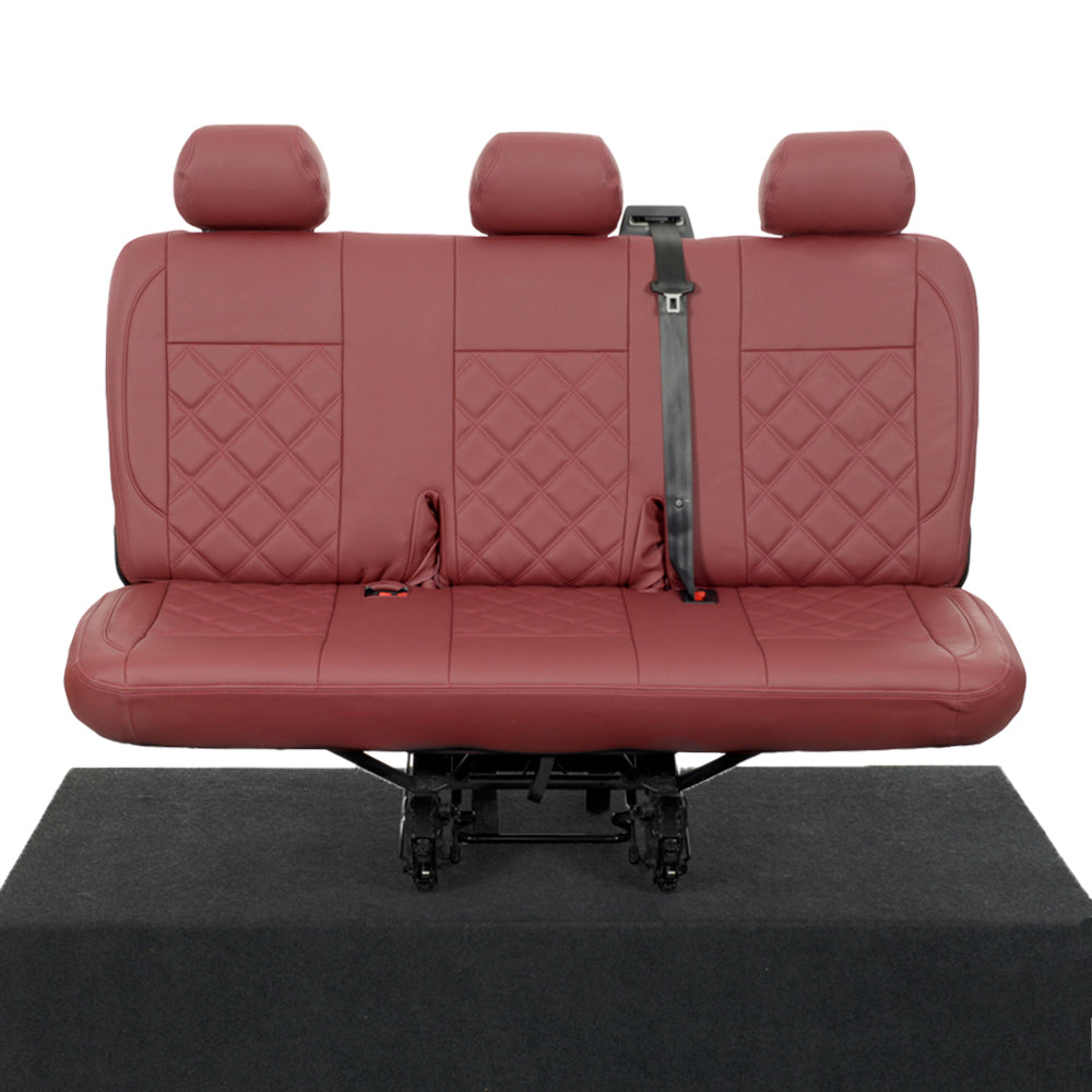 VW T6 / T6.1 Kombi Tailored Leatherette Seat Covers (2015 Onwards) - UK Custom Covers