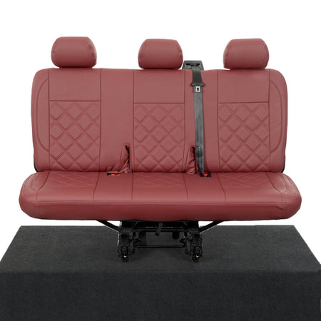 VW T6 / T6.1 Kombi Tailored Leatherette Seat Covers (2015 Onwards) - UK Custom Covers