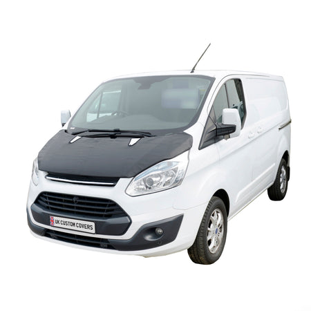 Ford Transit Custom Full Bonnet Bra (2013-2018) Black UK Custom Covers