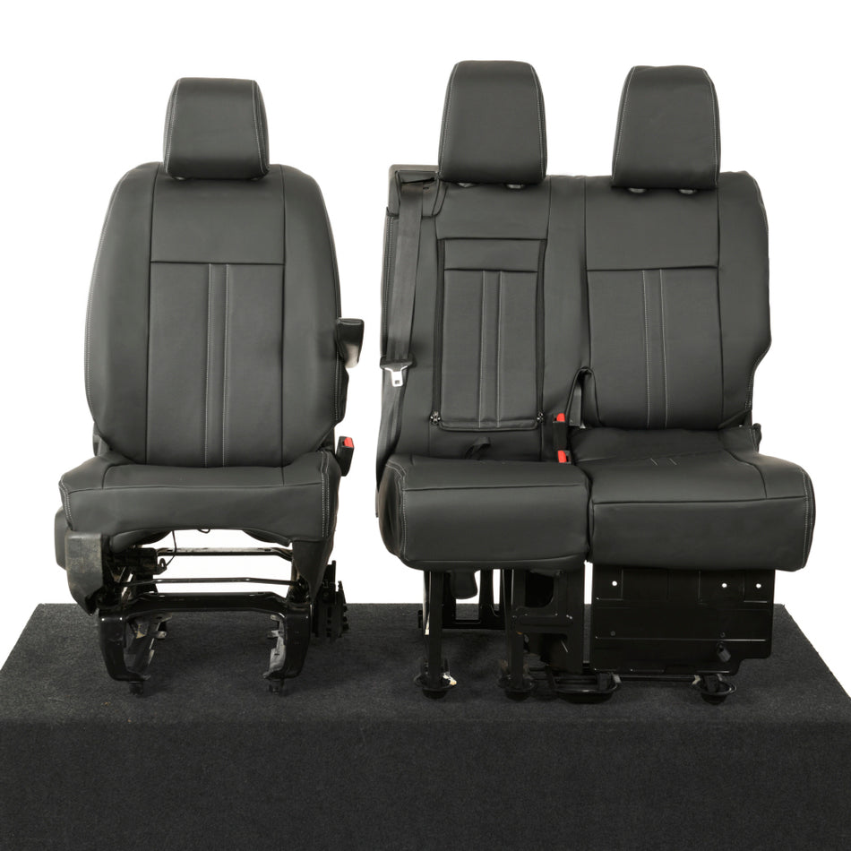 Vauxhall Vivaro Leatherette Front Seat Covers (2019 Onwards) Black