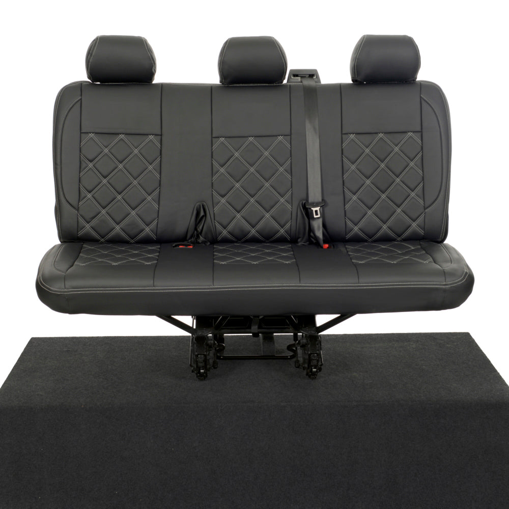 VW T6 / T6.1 Shuttle Tailored Leatherette Seat Covers (2015 Onwards) - UK Custom Covers