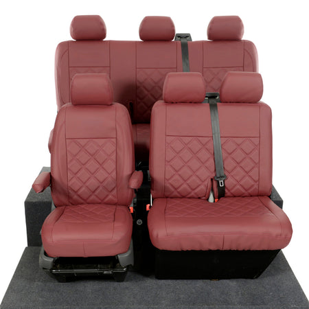 VW T6 / T6.1 Transporter Tailored Leatherette Seat Covers (2015 Onwards) - UK Custom Covers