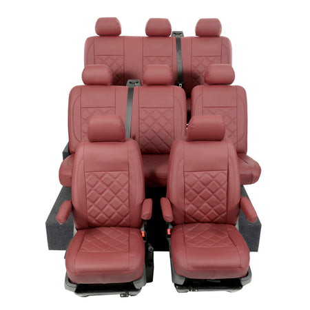 VW T6 / T6.1 Shuttle Tailored Leatherette Seat Covers (2015 Onwards) - UK Custom Covers