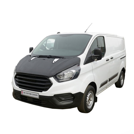 Ford Transit Custom Full Bonnet Bra (2013-2018) Black UK Custom Covers