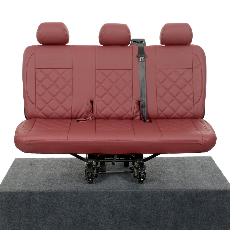 VW Transporter T5/T5.1 Double Leatherette Rear Seat Covers (2003-2015)