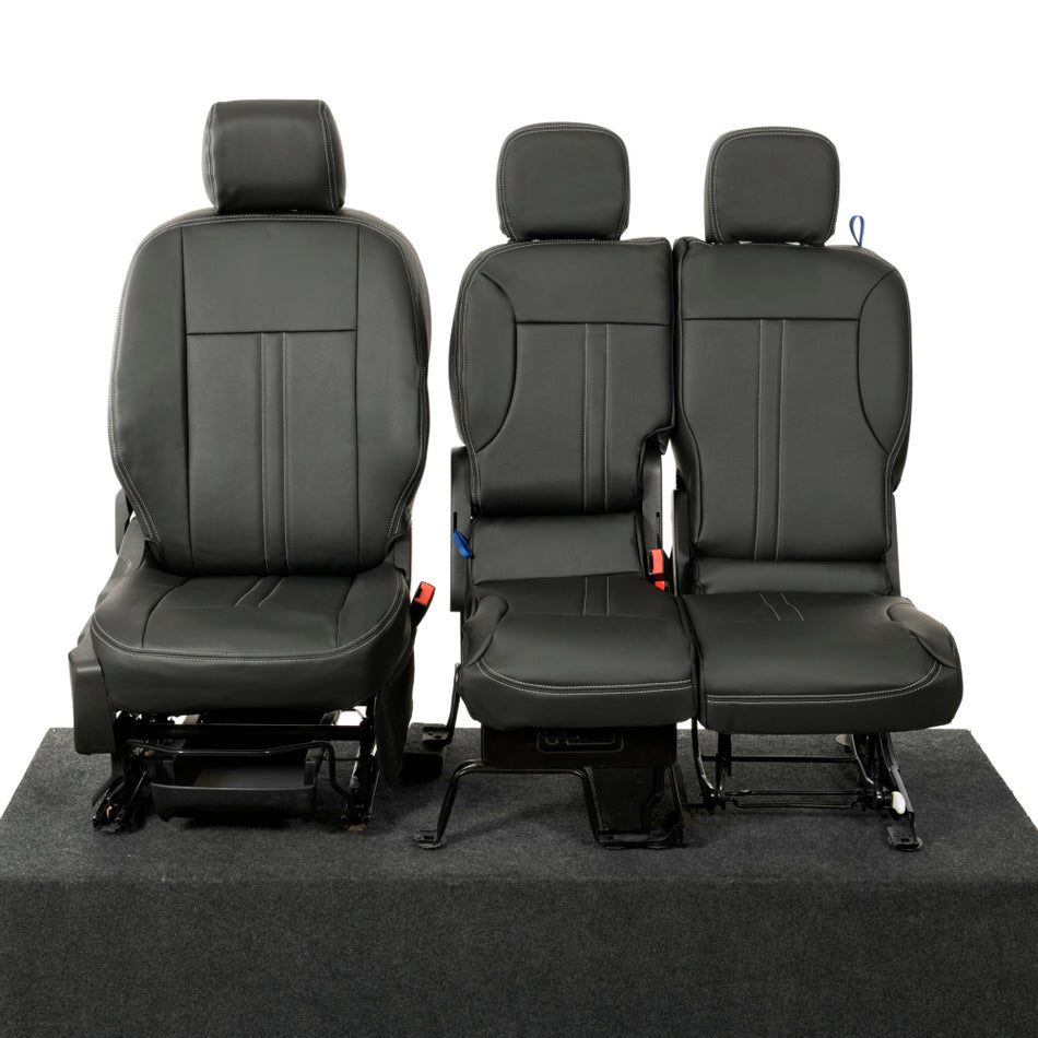 Toyota Proace City Leatherette Front Seat Covers (2018 Onwards) Black