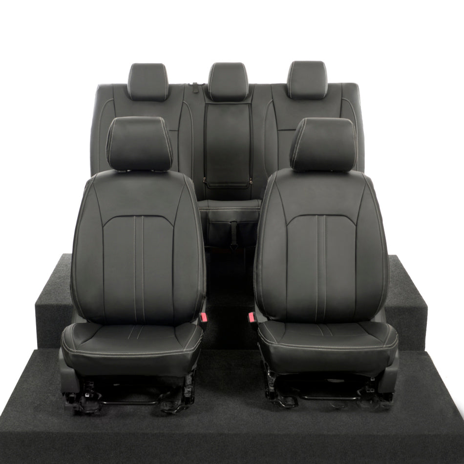 Ford Ranger Block Stitch Leatherette Seat Covers (2012-2023)