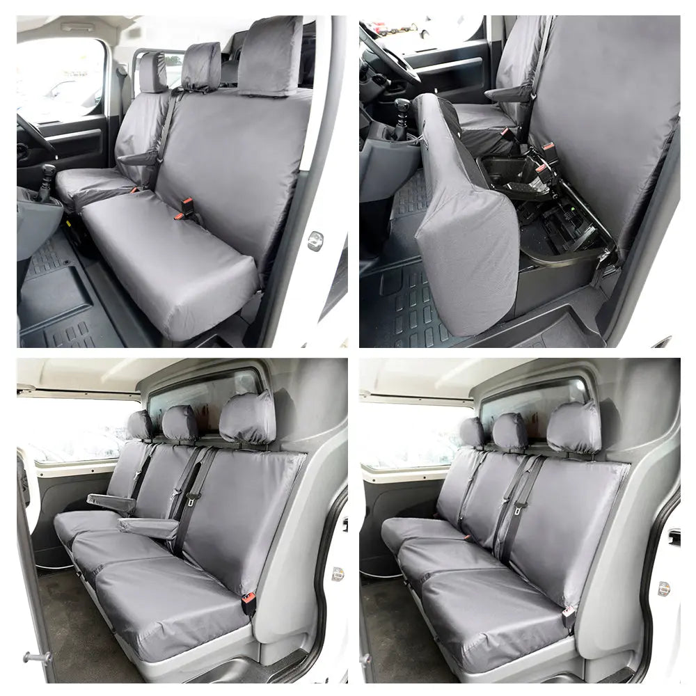 Citroen Dispatch Seat Covers Cotton-Backed PU 2007+ UK Custom Covers