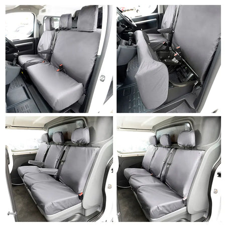 Citroen Dispatch Seat Covers Cotton-Backed PU 2007+ UK Custom Covers