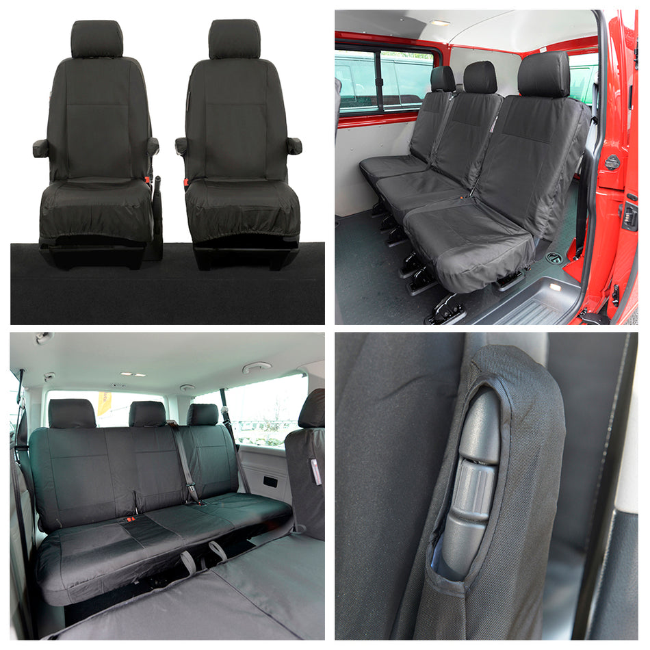 VW Transporter T6/T6.1 Shuttle All Seat Covers - 8 Seater (2015 Onwards)