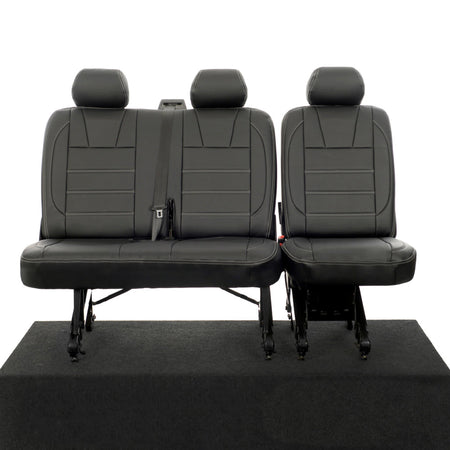 VW T5 / T5.1 Shuttle Tailored Leatherette Seat Covers (2003-2015) - UK Custom Covers