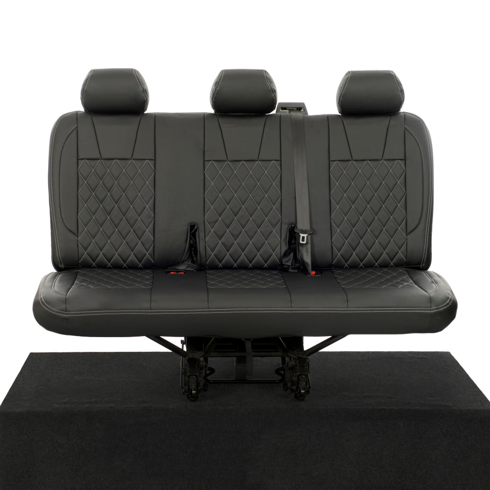 VW T6 / T6.1 Transporter Tailored Leatherette Seat Covers (2015 Onwards) - UK Custom Covers