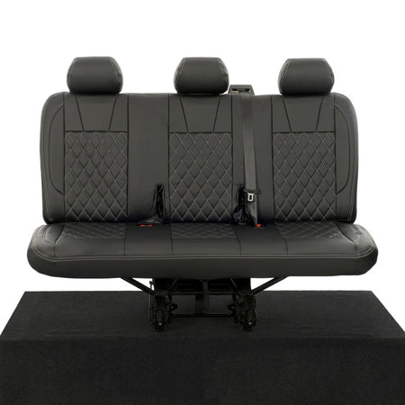 VW T6 / T6.1 Transporter Tailored Leatherette Seat Covers (2015 Onwards) - UK Custom Covers