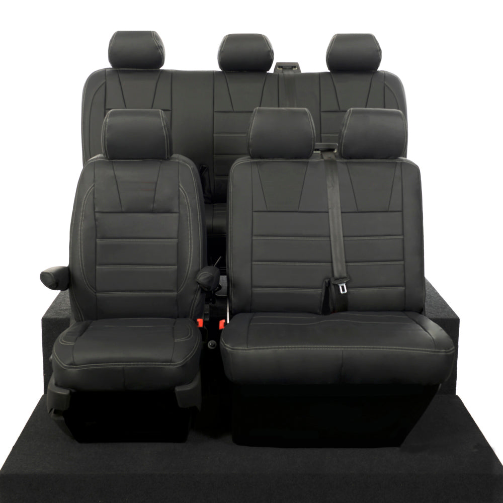 VW T5 / T5.1 Kombi Tailored Leatherette Seat Covers (2003-2015) - UK Custom Covers