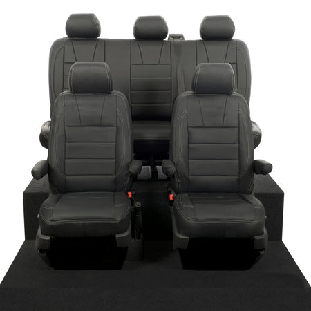 VW T6 / T6.1 Transporter Tailored Leatherette Seat Covers (2015 Onwards) - UK Custom Covers