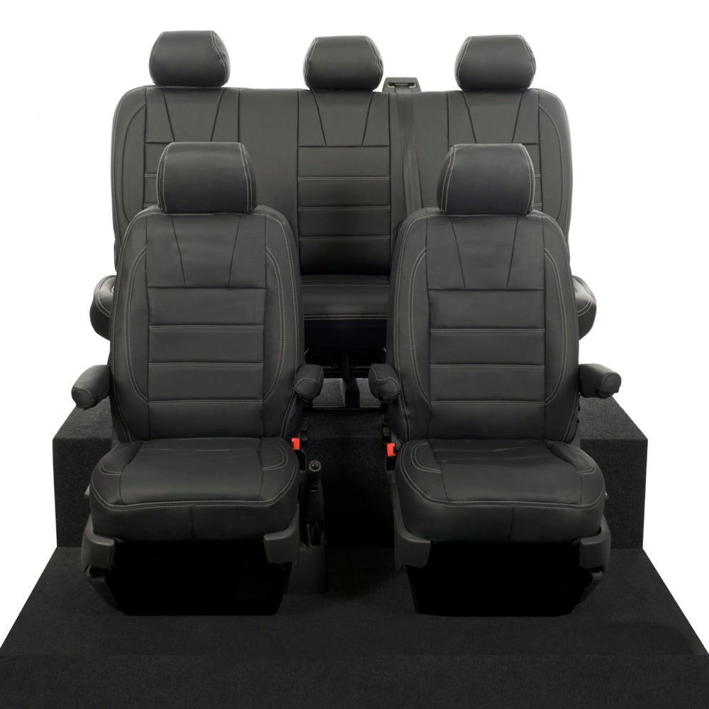 VW T5 / T5.1 Kombi Tailored Leatherette Seat Covers (2003-2015) - UK Custom Covers