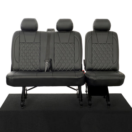 VW T5 / T5.1 Shuttle Tailored Leatherette Seat Covers (2003-2015) - UK Custom Covers