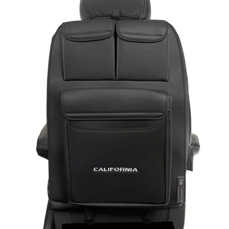 VW Transporter T5/T5.1 Seat Storage Organisers Leatherette UK Custom Covers