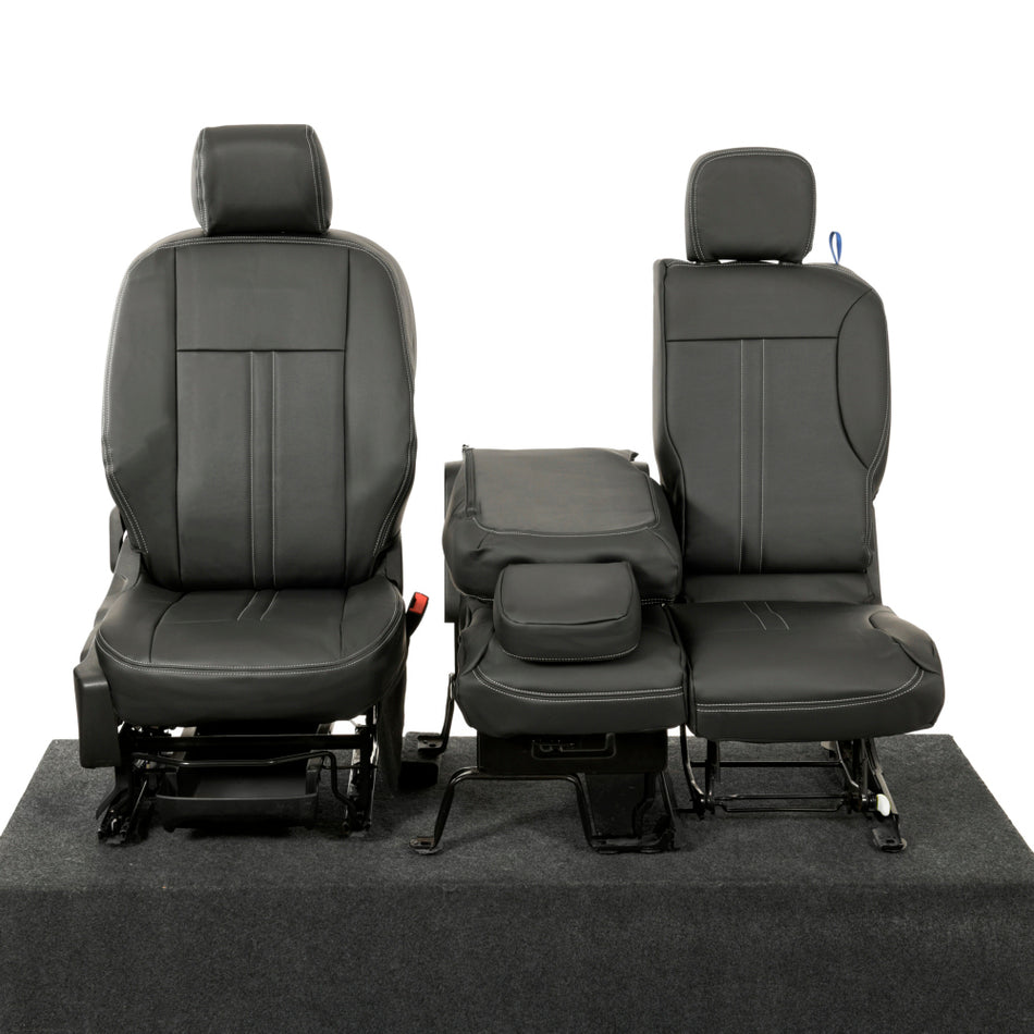 Peugeot Partner Leatherette Front Seat Covers (2018 Onwards) Black