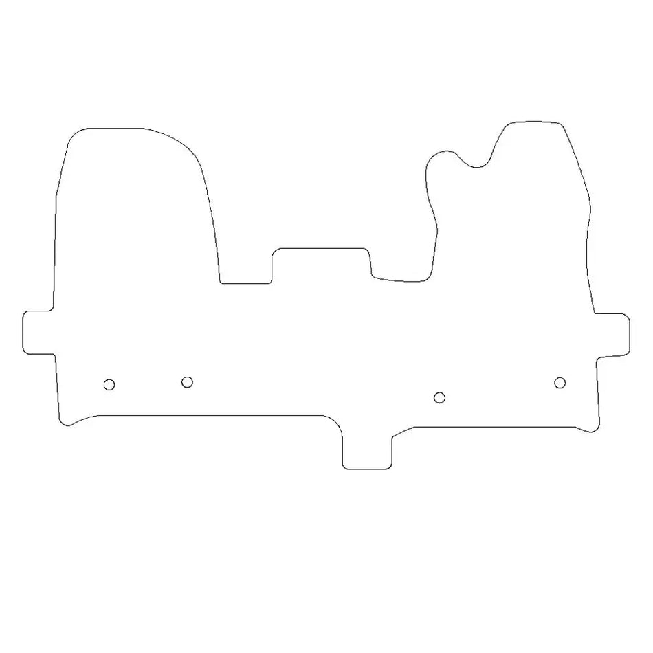 Ford Transit Custom Rubber Floor Mats (2013-2023) - UK Custom Covers