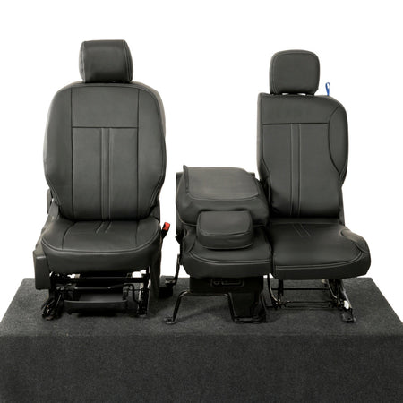 Peugeot Partner Tailored Leatherette Seat Covers - Black - UK Custom Covers