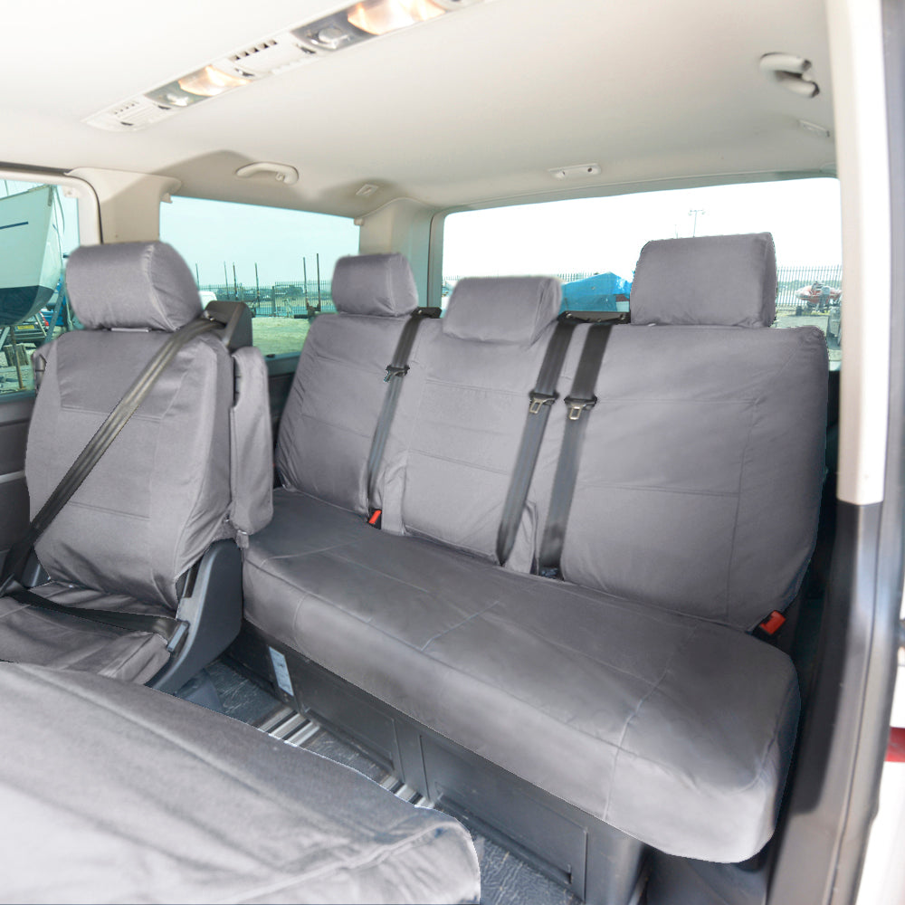 VW T6 / T6.1 Caravelle Tailored PU Seat Covers (2015 Onwards) - UK Custom Covers