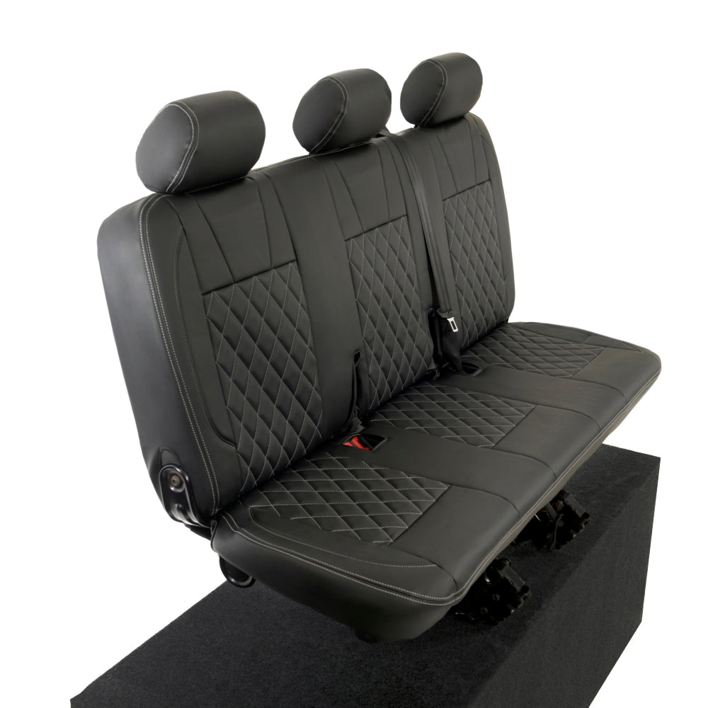 VW T6 / T6.1 Kombi Tailored Leatherette Seat Covers (2015 Onwards) - UK Custom Covers