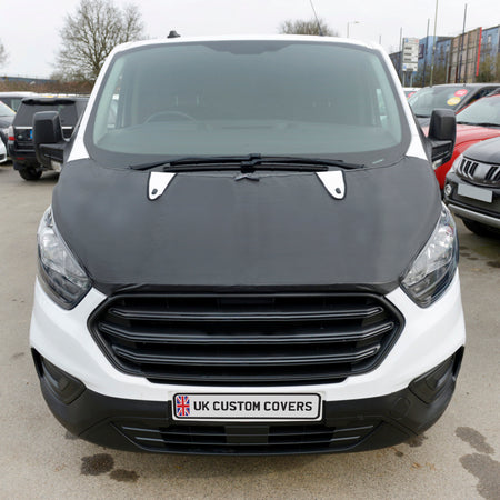 Ford Transit Custom Full Bonnet Bra (2013-2018) Black UK Custom Covers