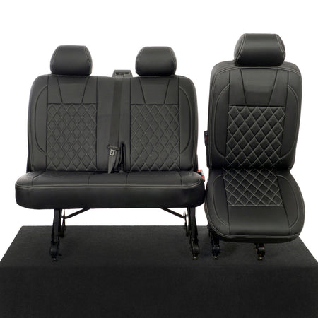 VW T5 / T5.1 Shuttle Tailored Leatherette Seat Covers (2003-2015) - UK Custom Covers