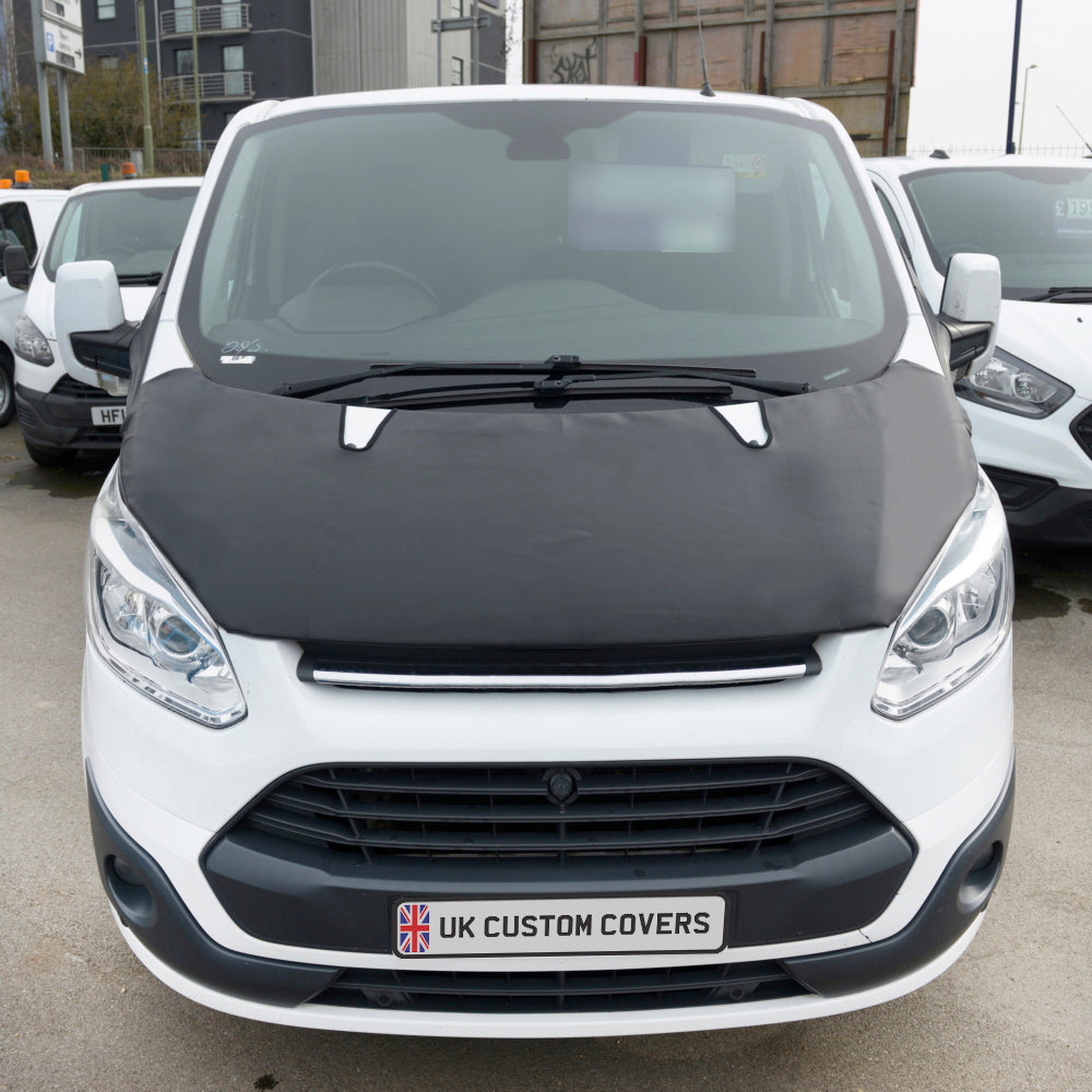 Ford Transit Custom Full Bonnet Bra (2013-2018) Black UK Custom Covers