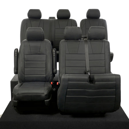 VW T6 / T6.1 Kombi Tailored Leatherette Seat Covers (2015 Onwards) - UK Custom Covers