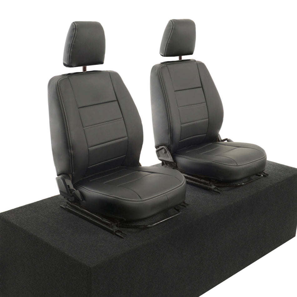 Fits Land Rover Defender 90 Leatherette Front Seat Covers (1987-2006)