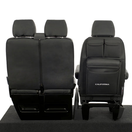 VW Transporter T6/T6.1 Seat Storage Organisers Leatherette - UK Custom Covers