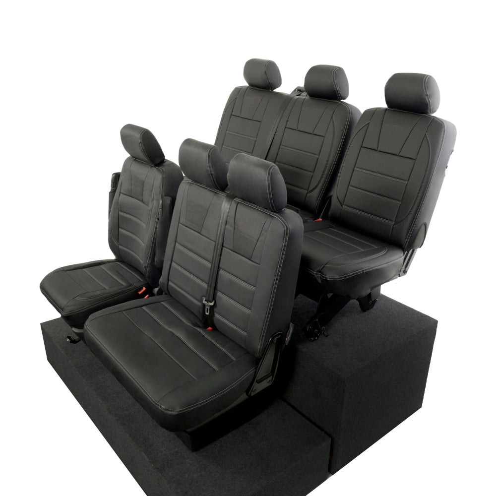 VW T5 / T5.1 Kombi Tailored Leatherette Seat Covers (2003-2015) - UK Custom Covers