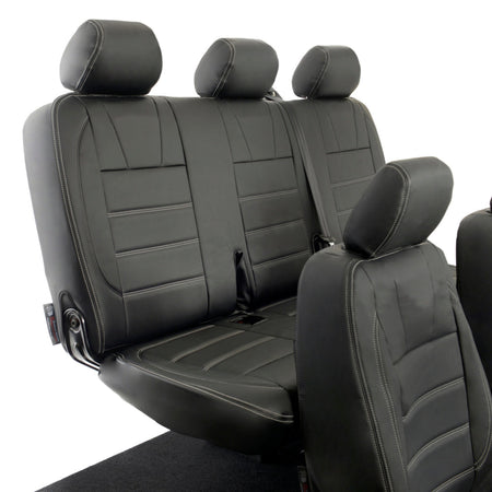 VW T6 / T6.1 Kombi Tailored Leatherette Seat Covers (2015 Onwards) - UK Custom Covers