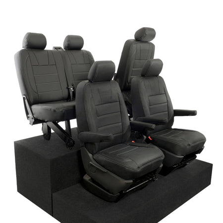 VW T5 / T5.1 Kombi Tailored Leatherette Seat Covers (2003-2015) - UK Custom Covers