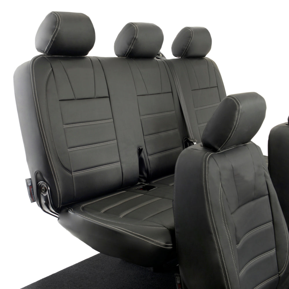 VW T6 / T6.1 Transporter Tailored Leatherette Seat Covers (2015 Onwards) - UK Custom Covers